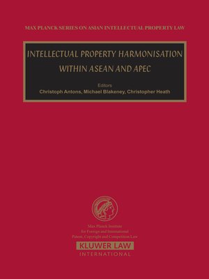 cover image of Intellectual Property Harmonisation within ASEAN and APEC
